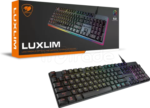 Clavier Gamer mécanique (Optical Switch Red) Cougar Luxlim RGB (Noir) pour  professionnel, 1fotrade Grossiste informatique