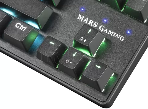 Photo de Clavier Gamer mécanique (Outemu Blue Switch) Mars Gaming MKXTKL RGB (Noir)