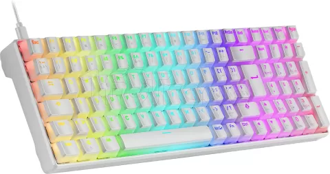 Photo de Clavier Gamer mécanique (Outemu Brown Switch) Mars Gaming MKUltra RGB (Blanc)