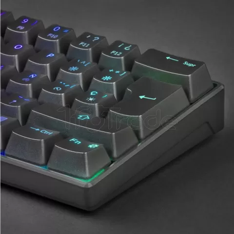 Photo de Clavier Gamer mécanique (Outemu Pro Blue) Mars Gaming MK Mini RGB (Noir)