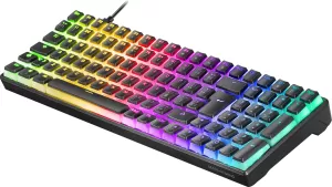 Clavier Gamer sans fil Bluetooth mécanique (Red Low Profile) Spirit of Gamer  Xpert K1300 RGB (Argent) pour professionnel, 1fotrade Grossiste informatique