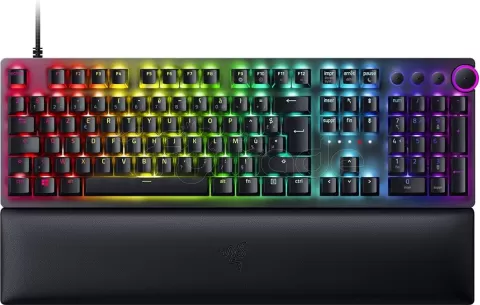 Photo de Clavier Gamer mécanique (Razer Linear Optical Red) Razer Huntsman V2 RGB (Noir)