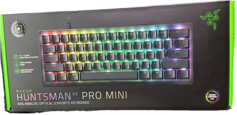Photo de Clavier Gamer mécanique (Razer Optical) Razer Huntsman V3 Pro Mini RGB (Noir)