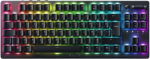 Photo de Clavier Gamer mécanique (Razer Optical Switch Purple) Razer Huntsman V2 TKL RGB (Noir)