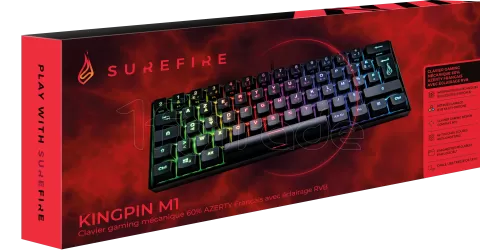 Photo de Clavier Gamer mécanique (Red Switch) Verbatim SureFire KingPin M1 RGB (Noir)