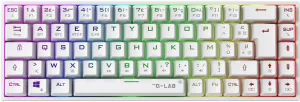 Photo de Clavier Gamer mécanique sans fil The G-Lab Keyz Titanium TKL RGB (Blanc)