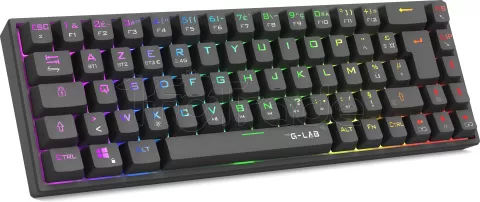 Photo de Clavier Gamer mécanique sans fil The G-Lab Keyz Titanium TKL RGB (Noir)