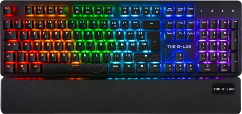 Photo de Clavier Gamer mécanique (Silent Red Switch) The G-Lab Keyz Rubidium RGB (Noir)