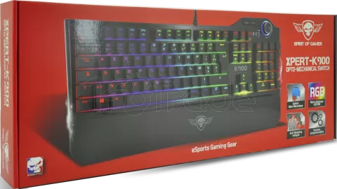 Photo de Clavier Gamer mécanique (SOG Dark Blue) Spirit of Gamer Xpert-K900 RGB (Noir)