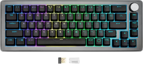 Photo de Clavier Gamer mécanique (TTC Brown) Cooler Master CK721 RGB (Noir/Gris)