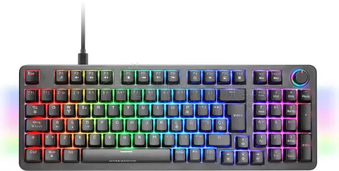Photo de Clavier Gamer mécanique (Yellow Switch) Mars Gaming MKPro RGB (Noir)