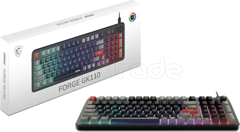 Photo de Clavier Gamer MSI Forge GK110 RGB (Noir)