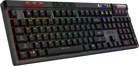 Photo de Clavier Gamer sans fil Bluetooth mécanique MSI Strike Pro Silent RGB (Noir)