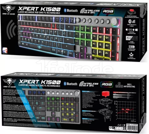 Clavier gamer sans fil SPIRIT OF GAMER Clavier gaming sans fil