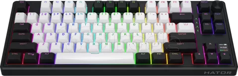 Photo de Clavier Gamer sans fil magnétique (Hator Aurum Linear) Hator Skyfall 80 Mag Ultima 8K TKL RGB (Noir)