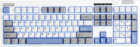 Photo de Clavier Gamer sans fil mécanique (BSON Lavender) 1stPlayer Neo108 ARGB (Bleu/blanc)
