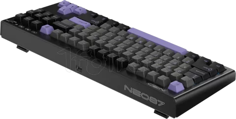 Photo de Clavier Gamer sans fil mécanique (BSON Lavender) 1stPlayer Neo87 RGB (Noir)