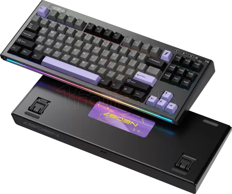 Photo de Clavier Gamer sans fil mécanique (BSON Lavender) 1stPlayer Neo87 RGB (Noir)