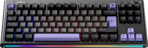 Photo de Clavier Gamer sans fil mécanique (BSON Lavender) 1stPlayer Neo87 RGB (Noir)