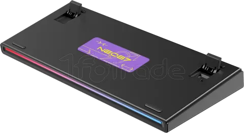 Photo de Clavier Gamer sans fil mécanique (BSON Lavender) 1stPlayer Neo87 RGB (Noir/violet)