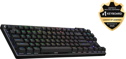 Photo de Clavier Gamer sans fil mécanique (GX Tactile) Logitech G Pro X TKL (Noir)