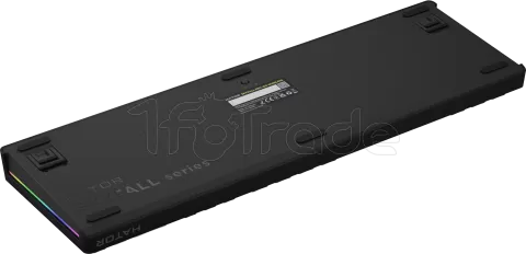 Photo de Clavier Gamer sans fil mécanique (Hator Aurum Linear) Hator Skyfall 100 Pro RGB (Noir)