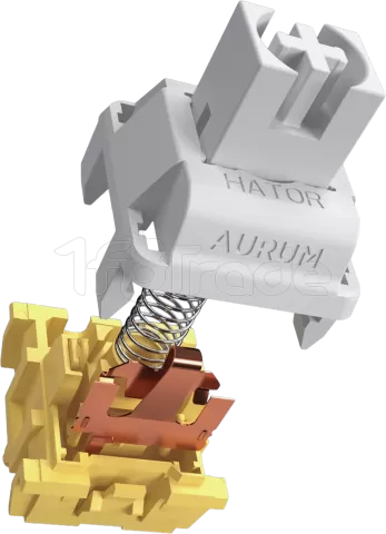 Photo de Clavier Gamer sans fil mécanique (Hator Aurum Linear) Hator Skyfall 100 Pro RGB (Noir)