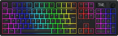 Photo de Clavier Gamer sans fil mécanique (Hator Aurum Linear) Hator Skyfall 100 Pro RGB (Noir)