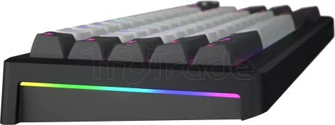 Photo de Clavier Gamer sans fil mécanique (Hator Aurum Linear) Hator Skyfall 100 Pro RGB (Noir/Blanc)