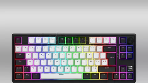 Photo de Clavier Gamer sans fil mécanique (Hator Aurum Linear) Hator Skyfall 80 Mag Ultima 8K TKL RGB (Noir)