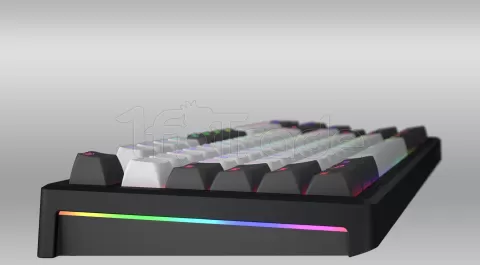 Photo de Clavier Gamer sans fil mécanique (Hator Aurum Linear) Hator Skyfall 80 Pro TKL RGB (Noir)