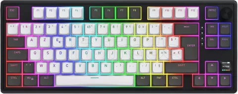 Photo de Clavier Gamer sans fil mécanique (Hator Aurum Linear) Hator Skyfall 80 Pro TKL RGB (Noir)