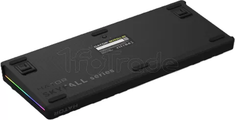 Photo de Clavier Gamer sans fil mécanique (Hator Aurum Linear) Hator Skyfall 80 Pro TKL RGB (Noir)