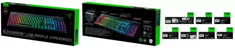 Photo de Clavier Gamer sans fil mécanique (Razer Orange) Razer BlackWidow V4 X Tenkeyless HyperSpeed RGB (Noir)