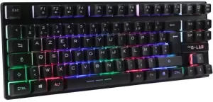 Photo de Clavier Gamer sans fil The G-Lab Keyz Caesium TKL RGB (Noir)