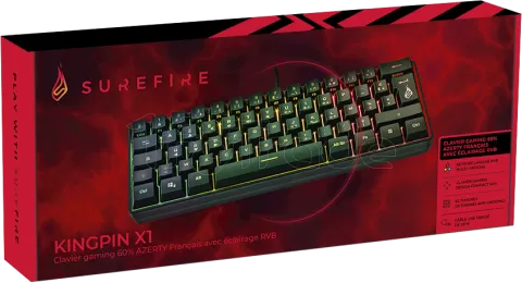 Photo de Clavier Gamer Verbatim SureFire KingPin X1 RGB (Noir)