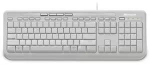 Photo de Clavier Microsoft Wired Keyboard 600 USB (Blanc)