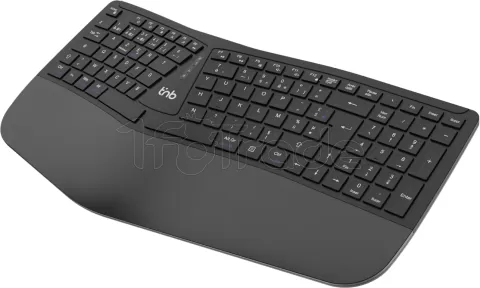 Photo de Clavier sans fil Bluetooth ergonomique T'nB Ergo (Noir)