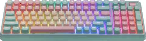 Photo de Clavier sans fil Bluetooth mécanique (Kailh Box V2 Red) Cooler Master MK770 RGB (Vert/Rose/Orange)