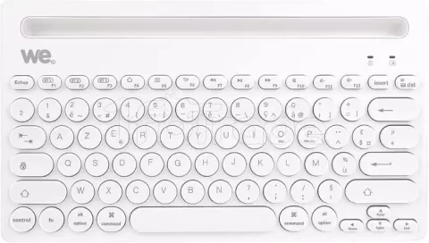 Photo de Clavier sans fil Bluetooth WE pour tablettes & smarphones (Blanc)