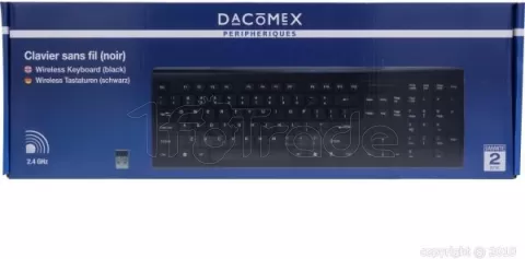 Photo de Clavier sans fil Dacomex K250W (Noir)