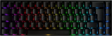 Photo de Clavier sans fil Gamer mécanique (Kailh Red) Deltaco DK440 RGB (Noir)