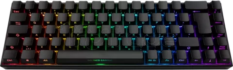 Photo de Clavier sans fil Gamer mécanique (Kailh Red) Deltaco DK440 RGB (Noir)