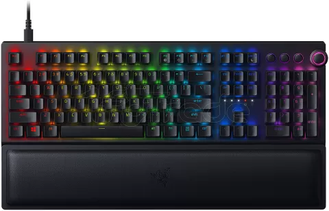 Photo de Clavier sans fil Gamer mécanique (Razer Green) Razer Blackwidow V3 Pro RGB (Noir)