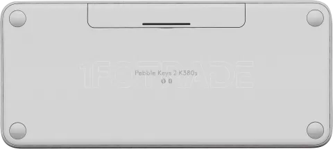 Photo de Clavier sans fil Logitech Pebble Keys 2 K380S (Blanc)