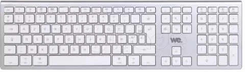 Photo de Clavier sans fil Rechargeable Bluetooth We pour Appe Mac (Argent)