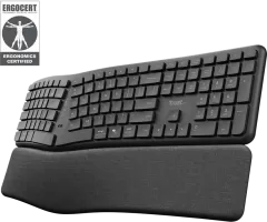 Photo de Clavier sans fil  Trust Keyra (Noir)