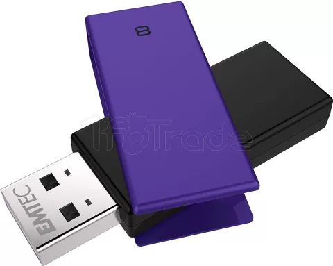 Photo de Clé USB 2.0 Emtec C350 Brick 2.0 - 8Go (Violet)