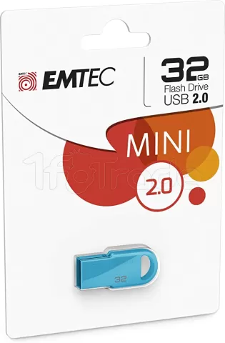 Photo de Clé USB 2.0 Emtec D250 Mini - 32Go (Bleu)