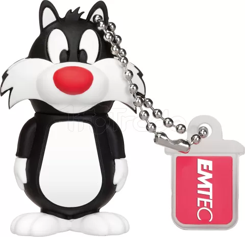 Photo de Clé USB 2.0 Emtec L101 Looney Tunes Sylvestre - 16Go (Blanc/Noir)